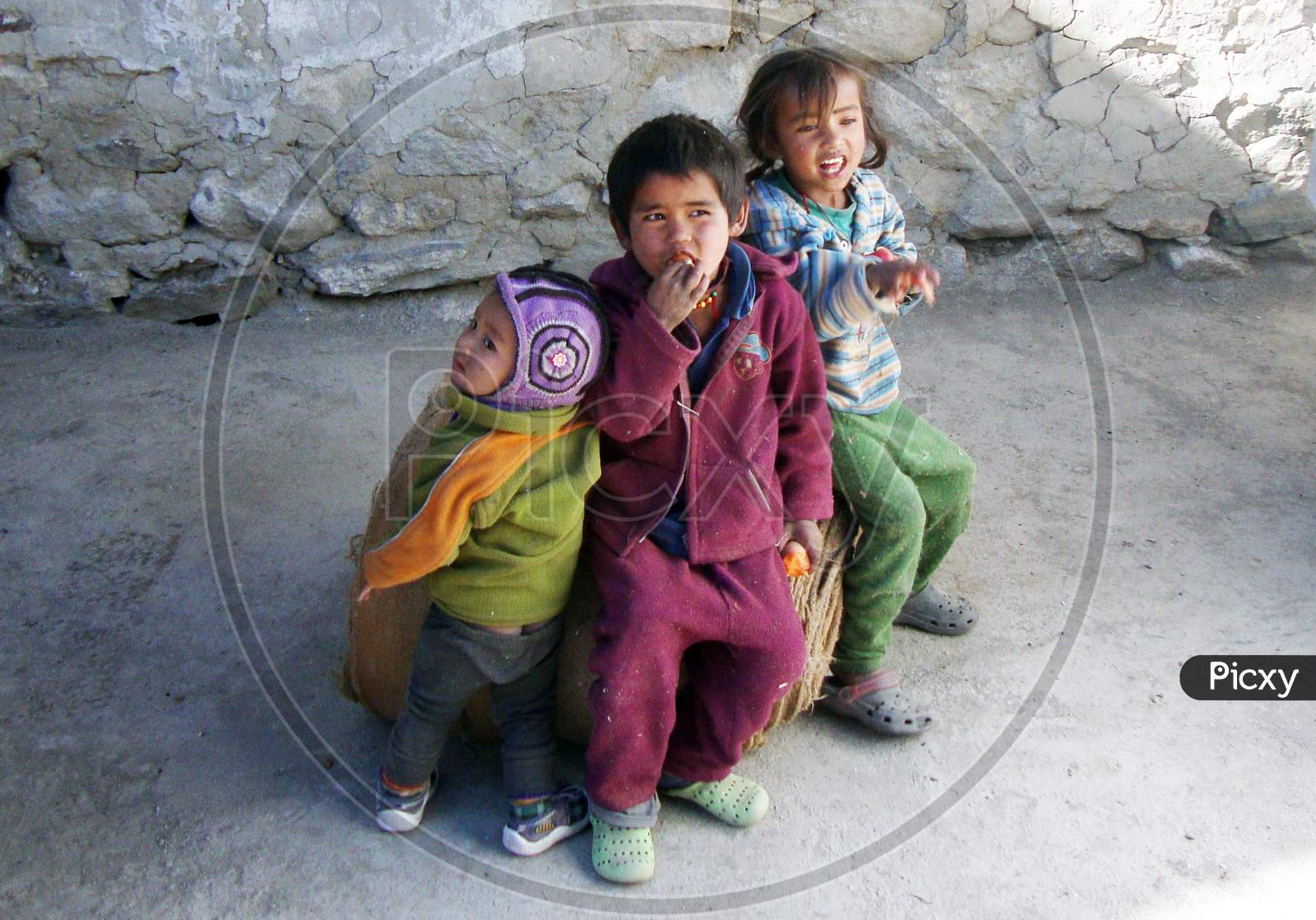Village children of Himachal Pradesh, India