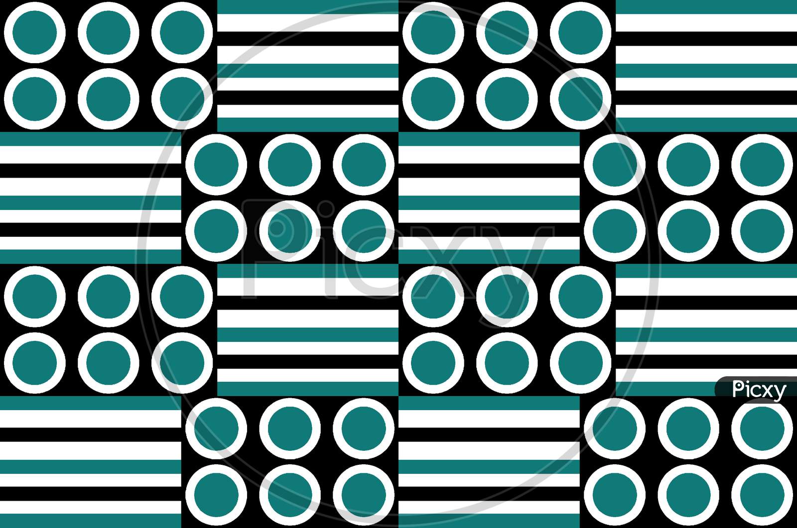Seamless Geometrical Polka Dot Design Pattern Background