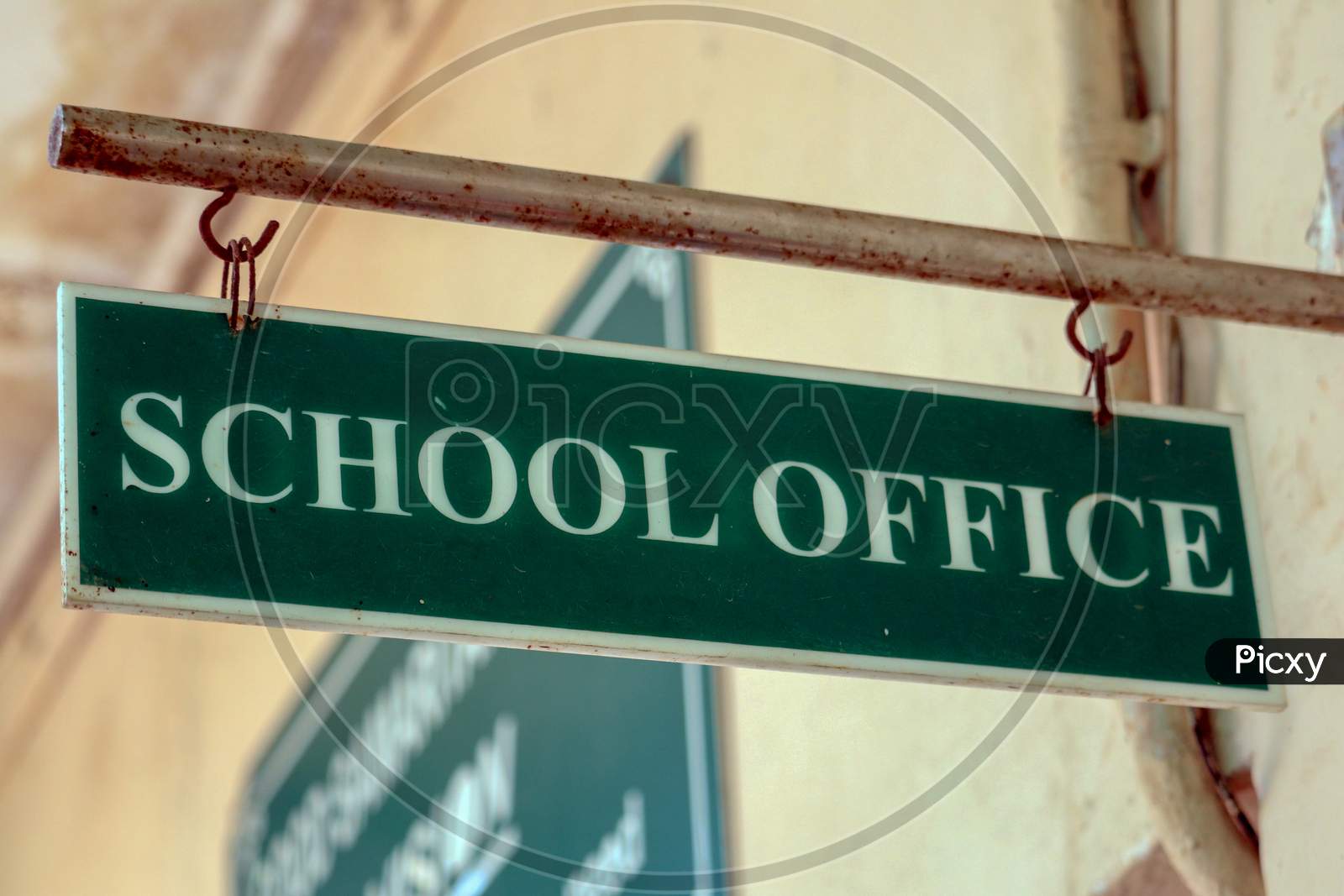 "New  Delhi/India -28,05,2020 : School Office  Borads  Hanging  In School "