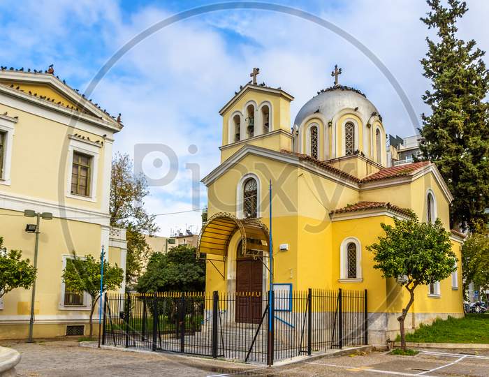 Holy Anargyroi Church In Athens - Greece