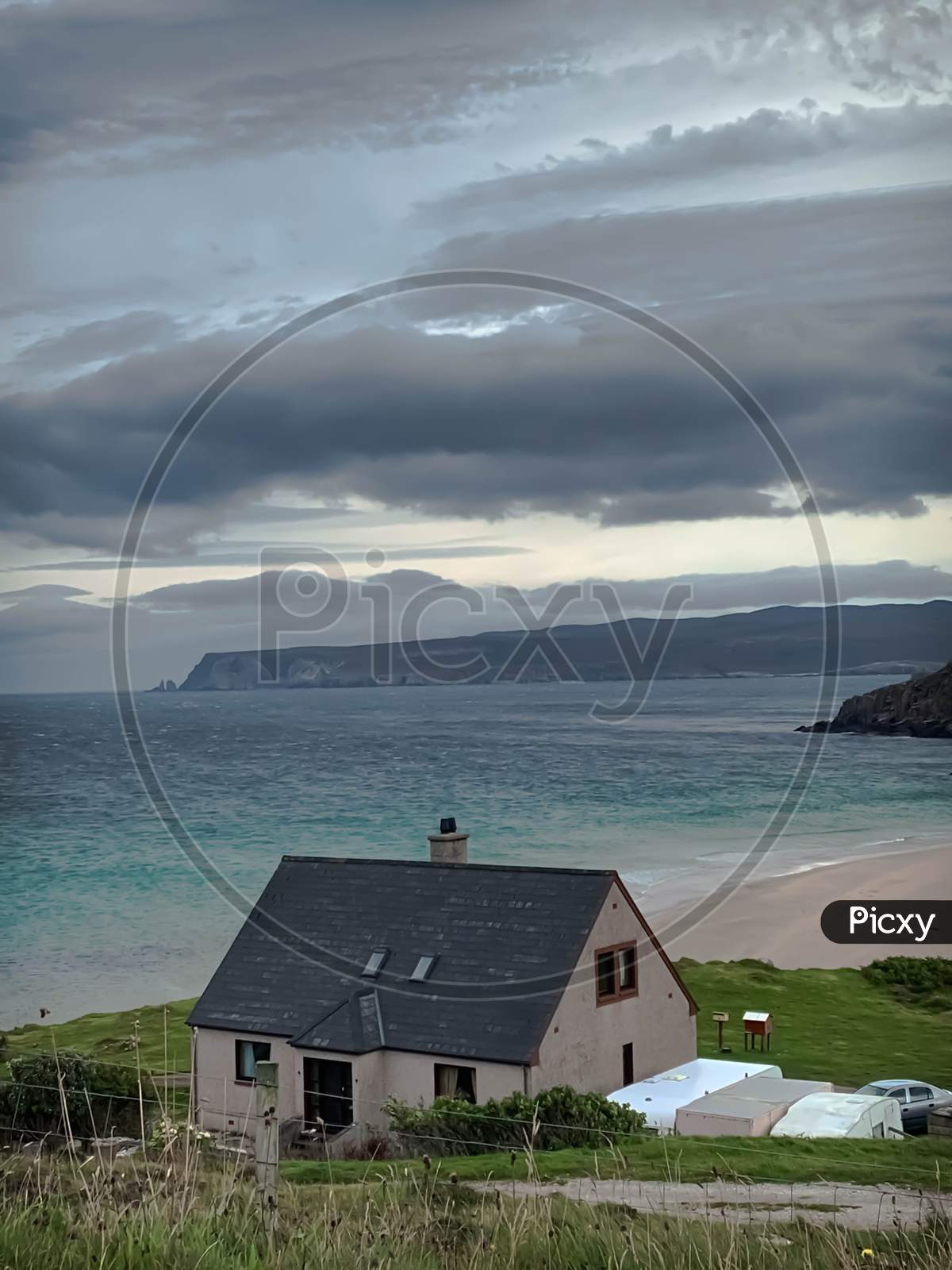 Beach house in the countryside of Scotland.