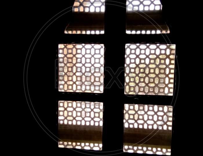 View of windows outside Jaswant Thada in Jodhpur