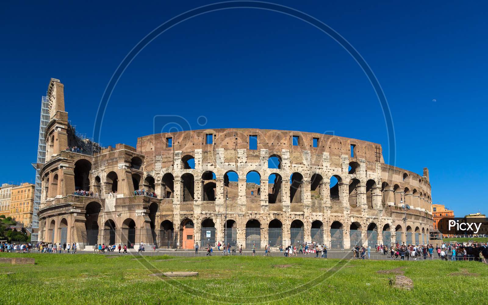 Flavian Amphitheatre (Colosseum) In Rome, Italy