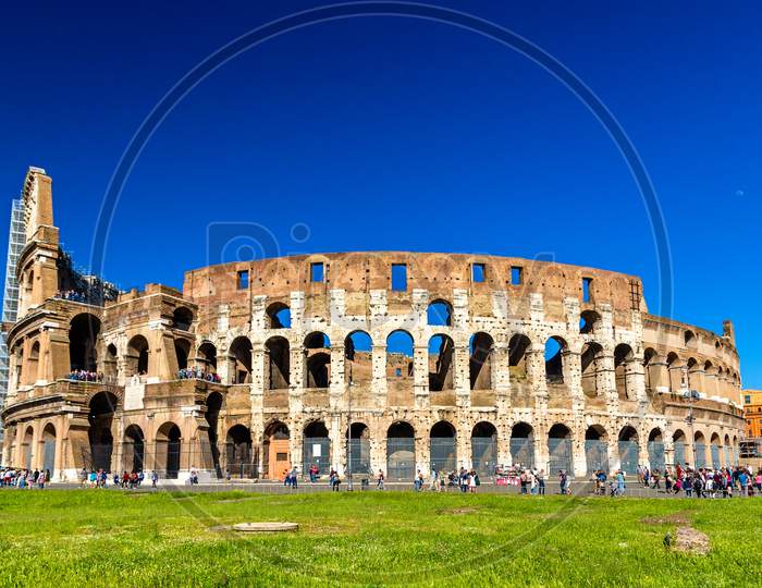 Colosseum Or Flavian Amphitheatre In Rome