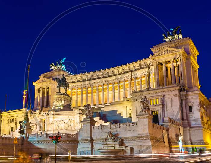 Altare Della Patria By Night - Rome