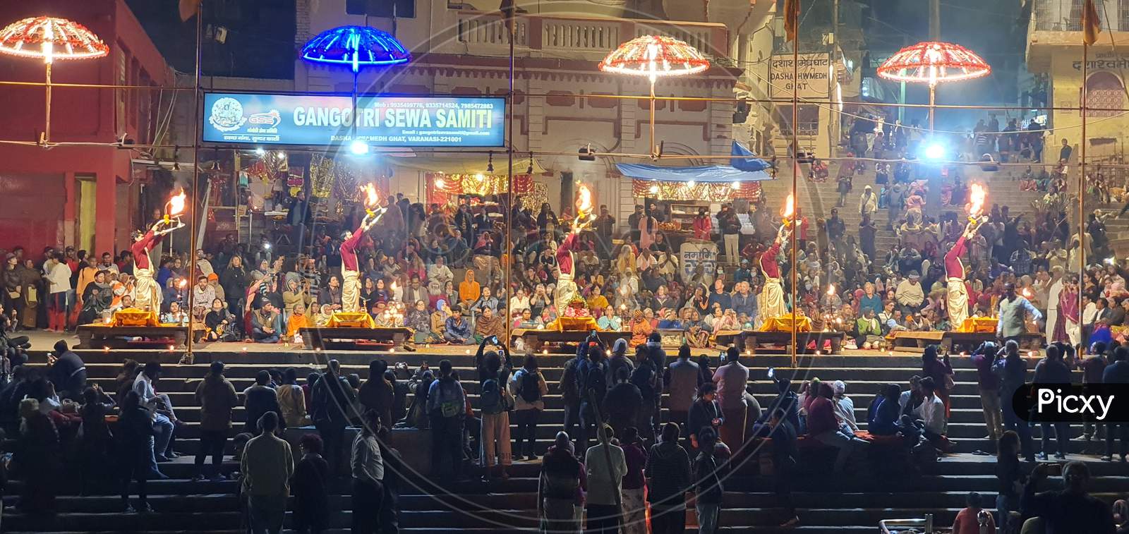 A visual treat - Ganga aarti of Varanasi