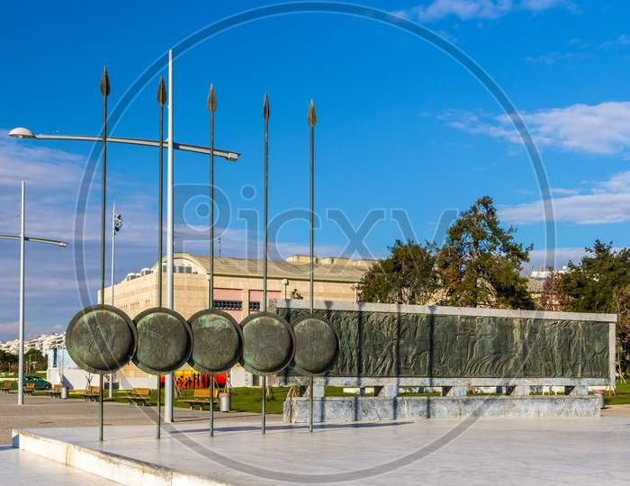 Monument Of Alexander The Great In Thessaloniki, Greece