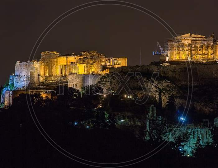 View Of The Acropolis Of Athens - Greece