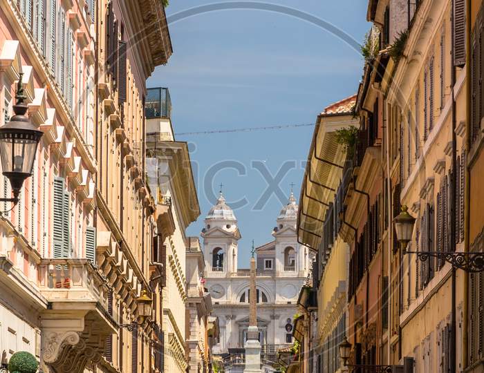 Via Dei Condotti, A Street In The Center Of Rome