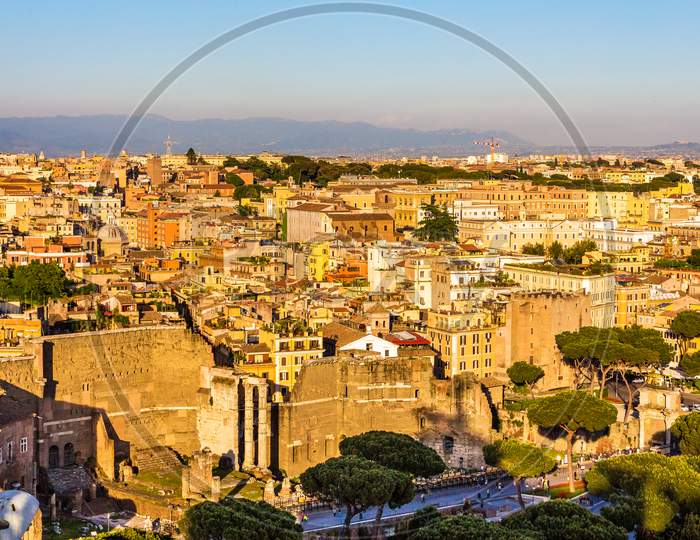 Forum Of Augustus In Rome, Italy
