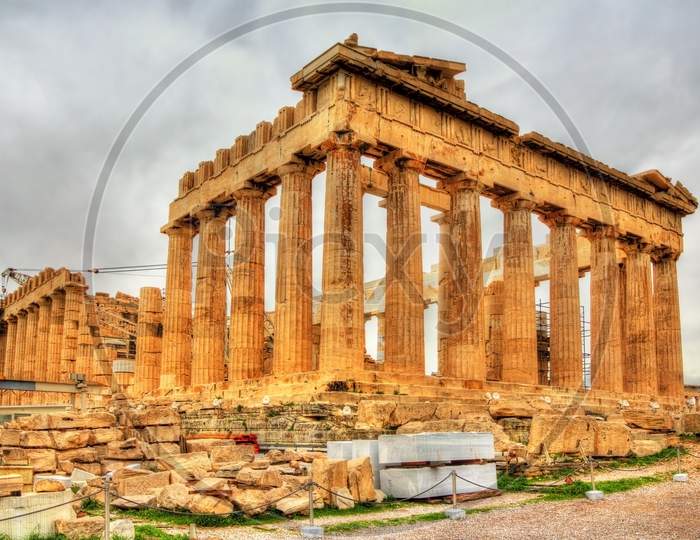 View Of The Parthenon In Athens - Greece