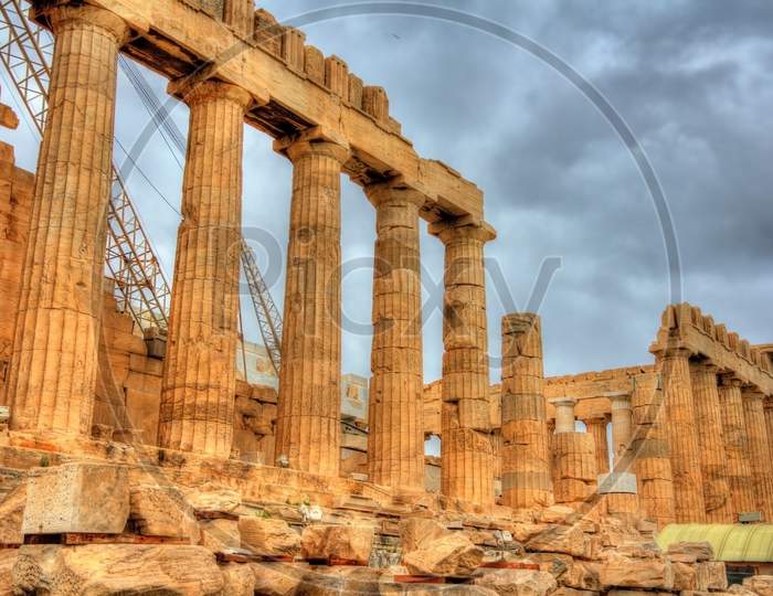 Ruins Of The Parthenon In Athens - Greece