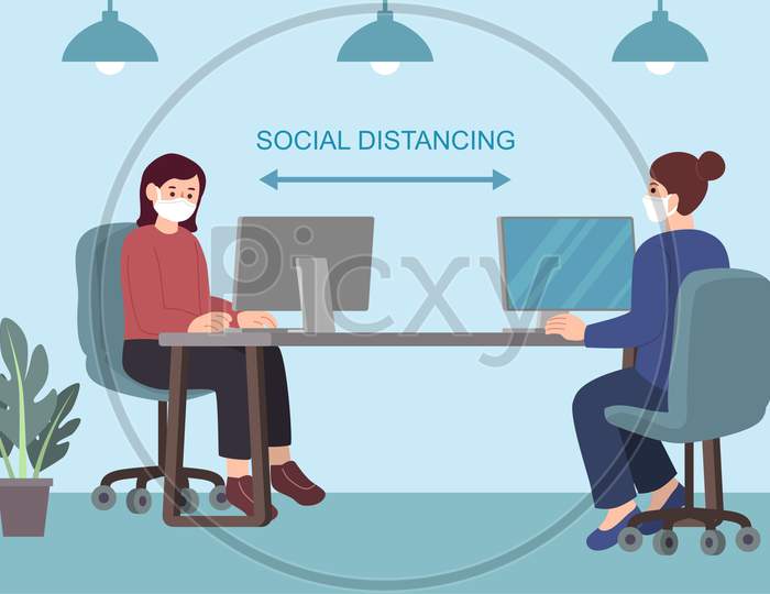 social distancing at work place
