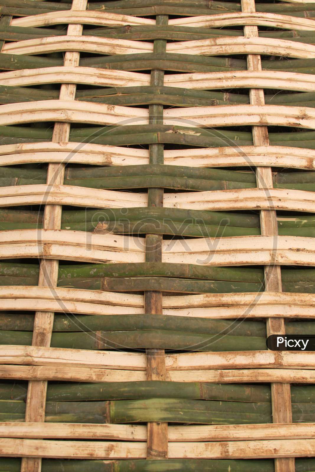 Natural Bamboo Weave Texture Background Design
