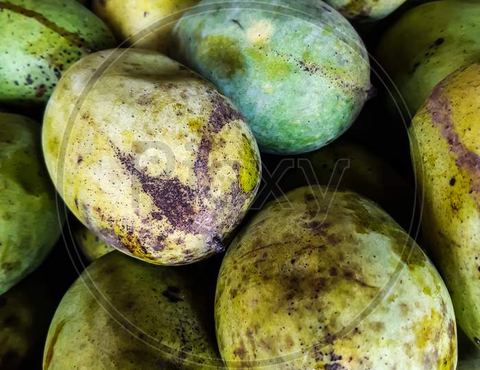 Mango Is The National Fruit Of India. This Fruit Is Very Testy. Many Shots Of Mangoes Have Been Put Together.