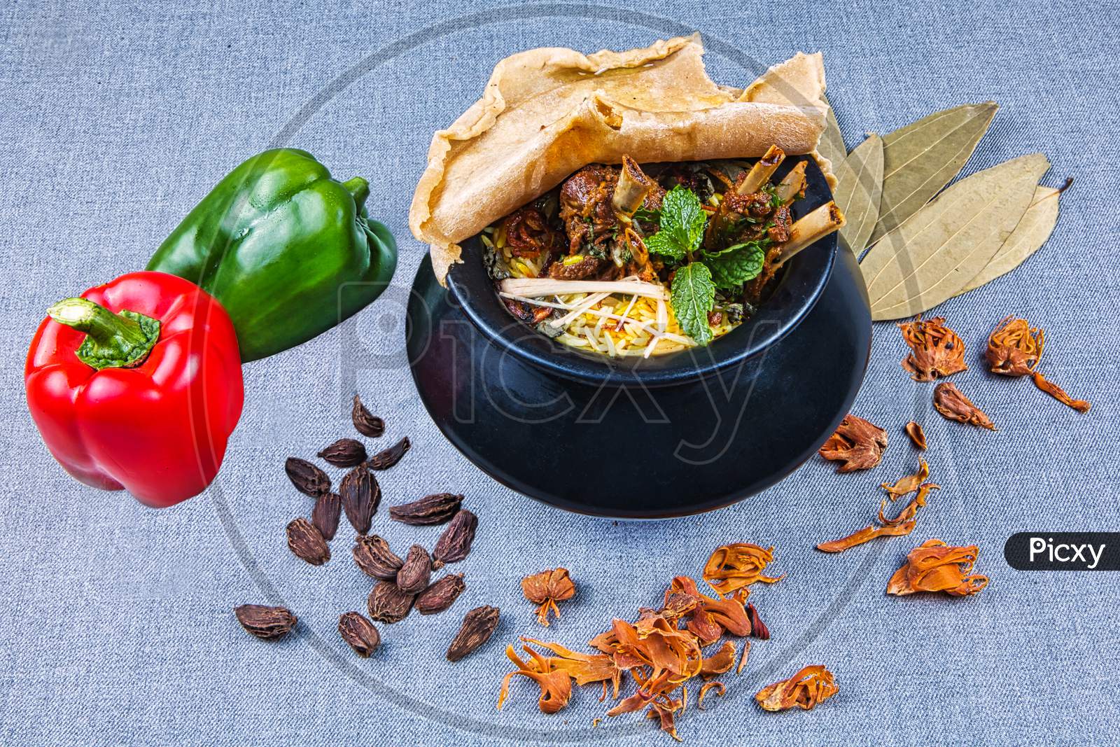 Handi Mutton Biryani With Raw Spices