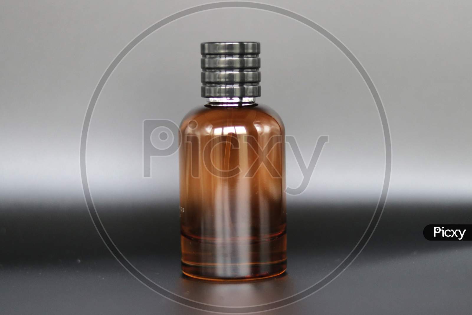 Perfume Bottle With Black Background