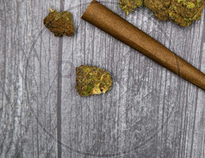 Buds Of Medical Marijuana And Hemp Wrap
