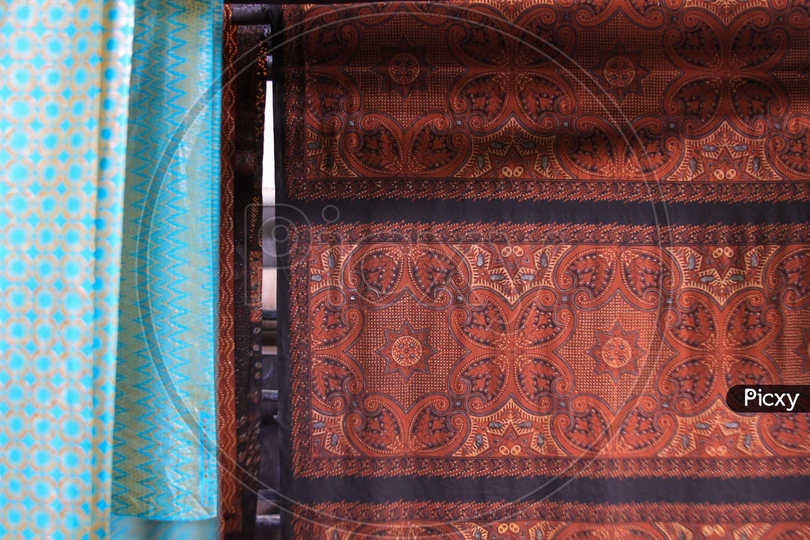 Batik Textile Hanging In Winotosastro Factory