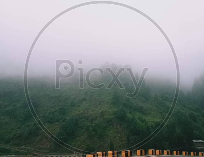 foggy view while travelling