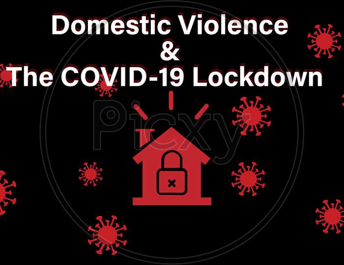 A Vector Illustration Artwork Of Covid-19 Lock Down Concept.