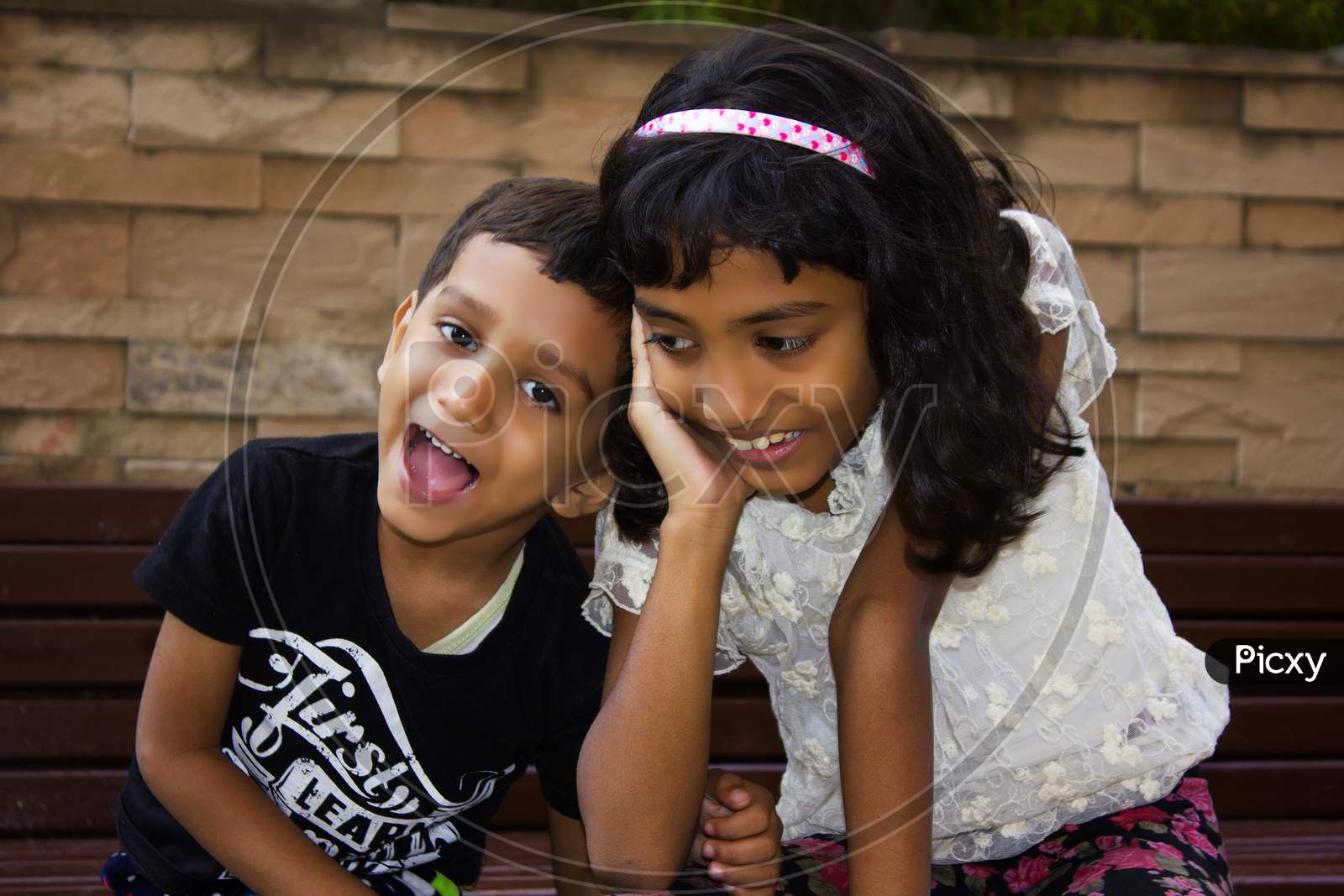 Portrait of a Young Indian Kids with Happy faces