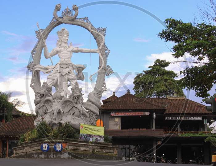 Arjuna Statue, A Symbol In Ubud, Bali, Indonesia