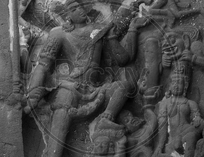 Stone Carving In A Temple