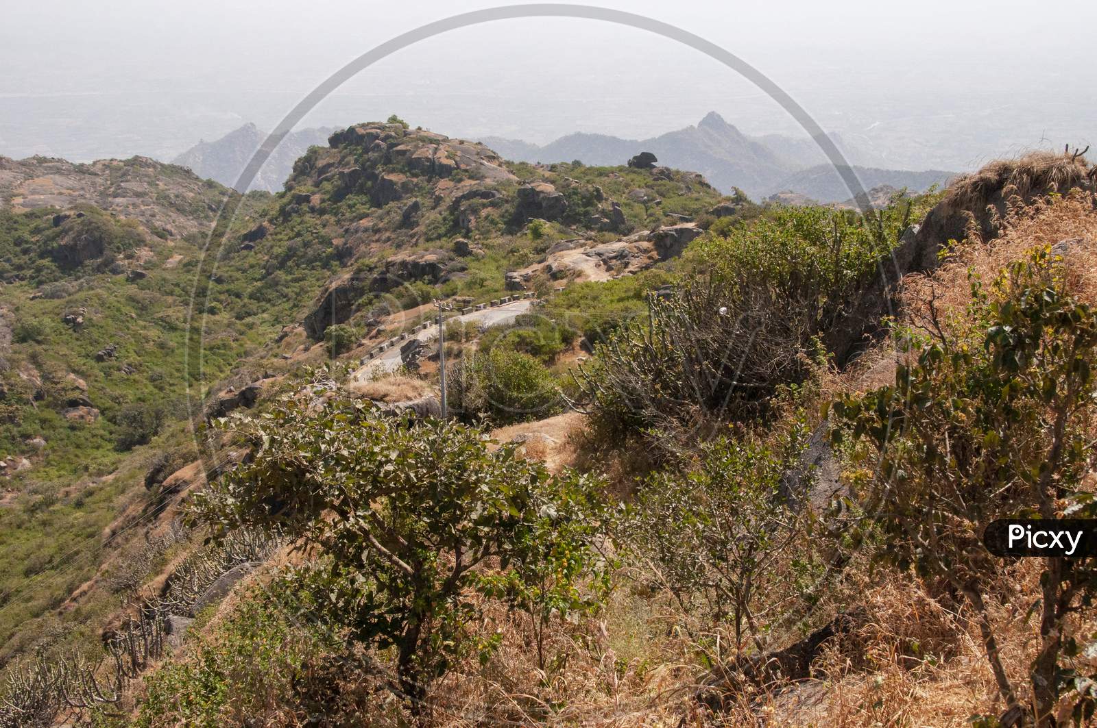 Landscape Of Mount Abu From Guru Shikhar Top