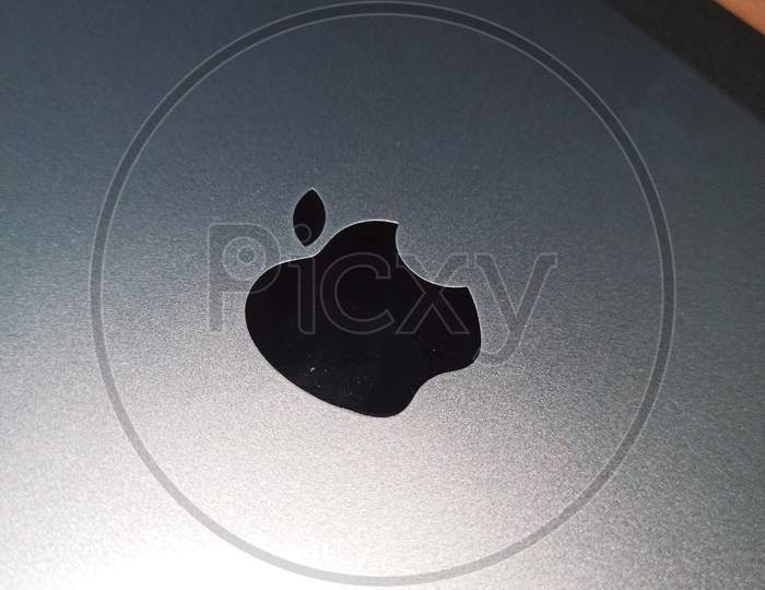 Apple logo Close up