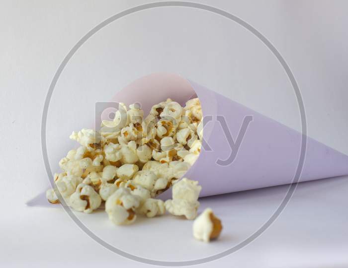 Pop Corns with White Background