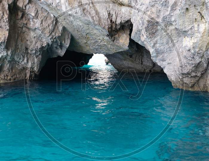 The Blue waters of Capri Island