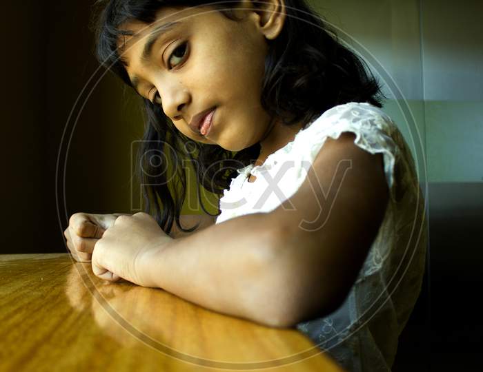 Portrait of a Young Indian Girl