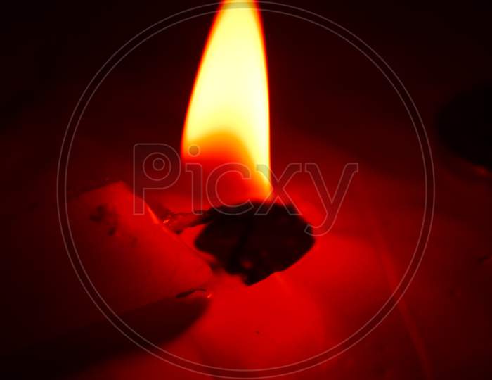 Candle flame wallpaper