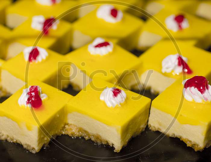 Selective Focus on Cakes