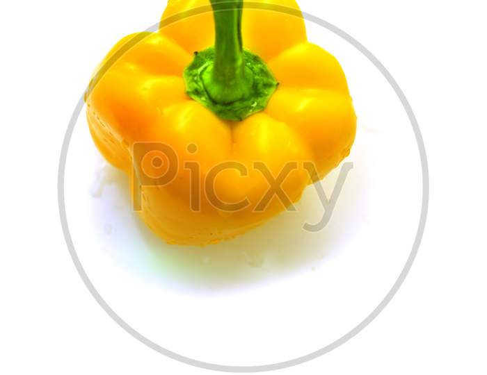 Capsicum vegetables on White Background