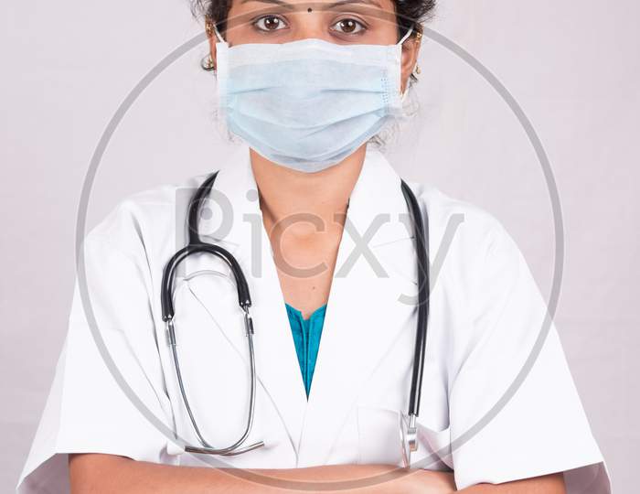 Portrait of a Young Doctor with Stethoscope
