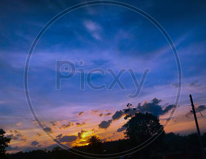 Sunrise picture of Chhattisgarh