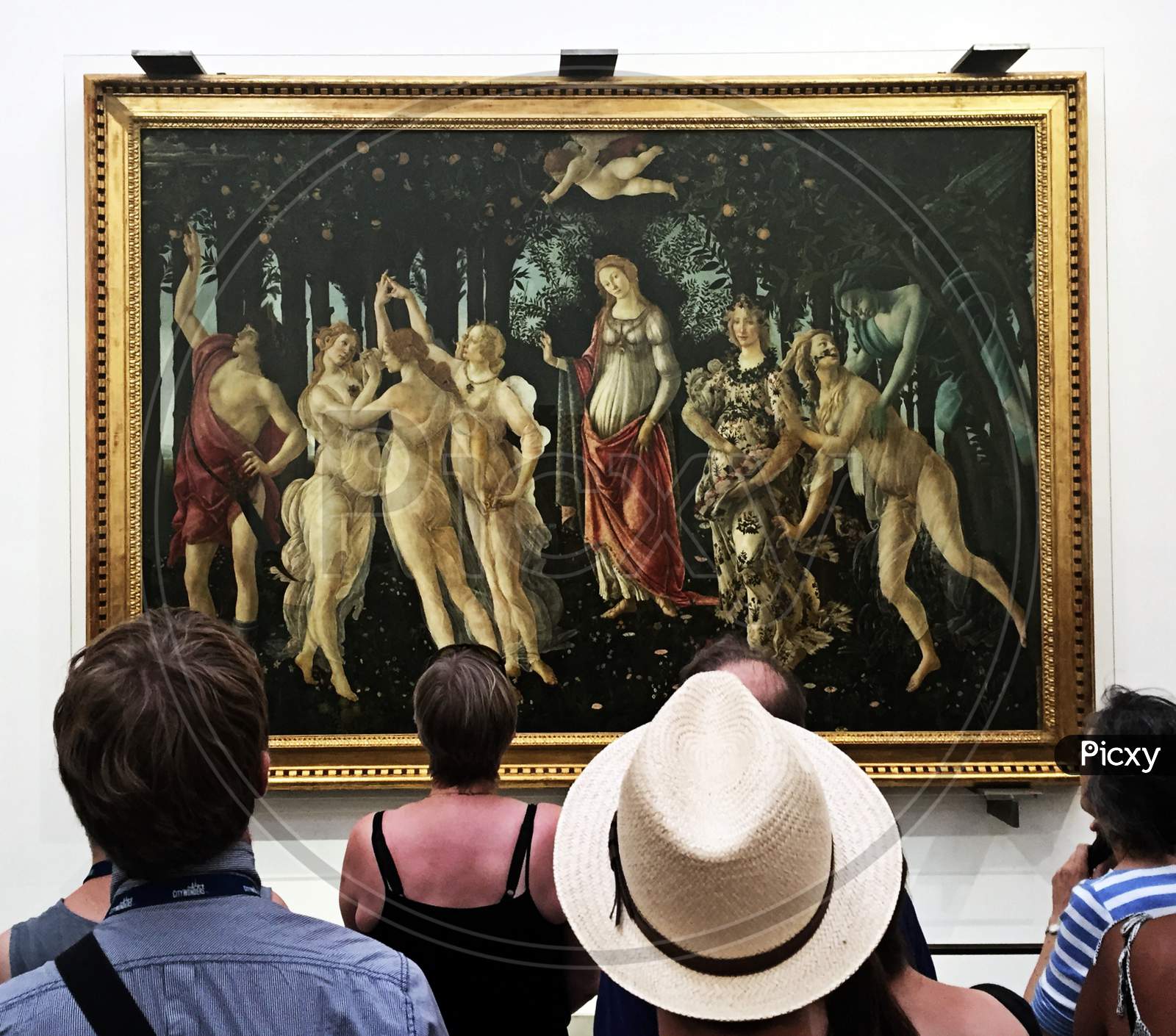Tourists in Florence Uffizi Gallery