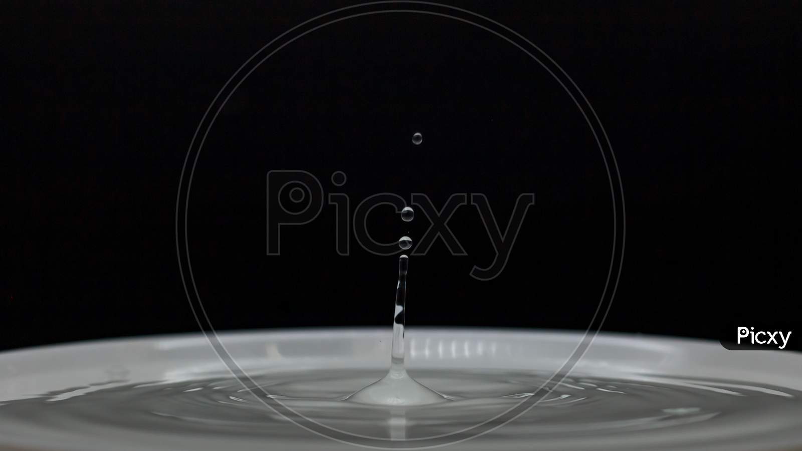 Clear Water Drop And Splash
