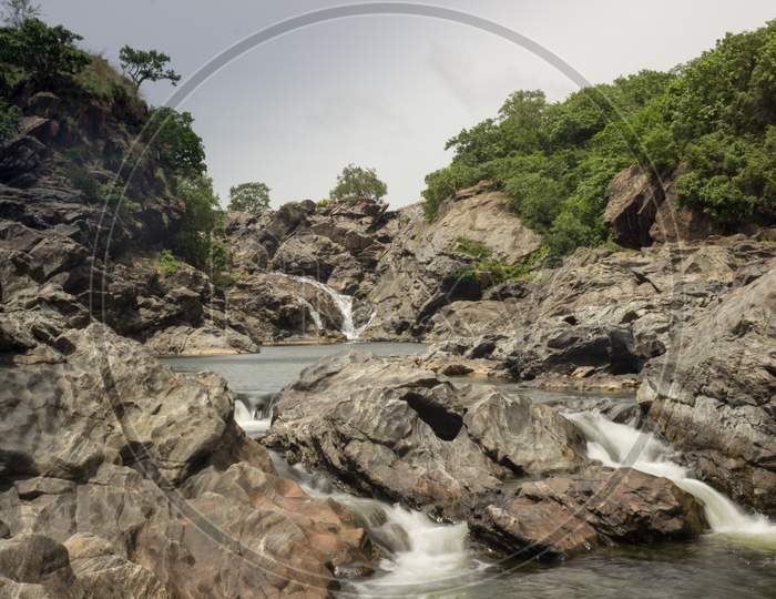 Shivanasamudra Shimsha waterfalls in Karnataka/India.