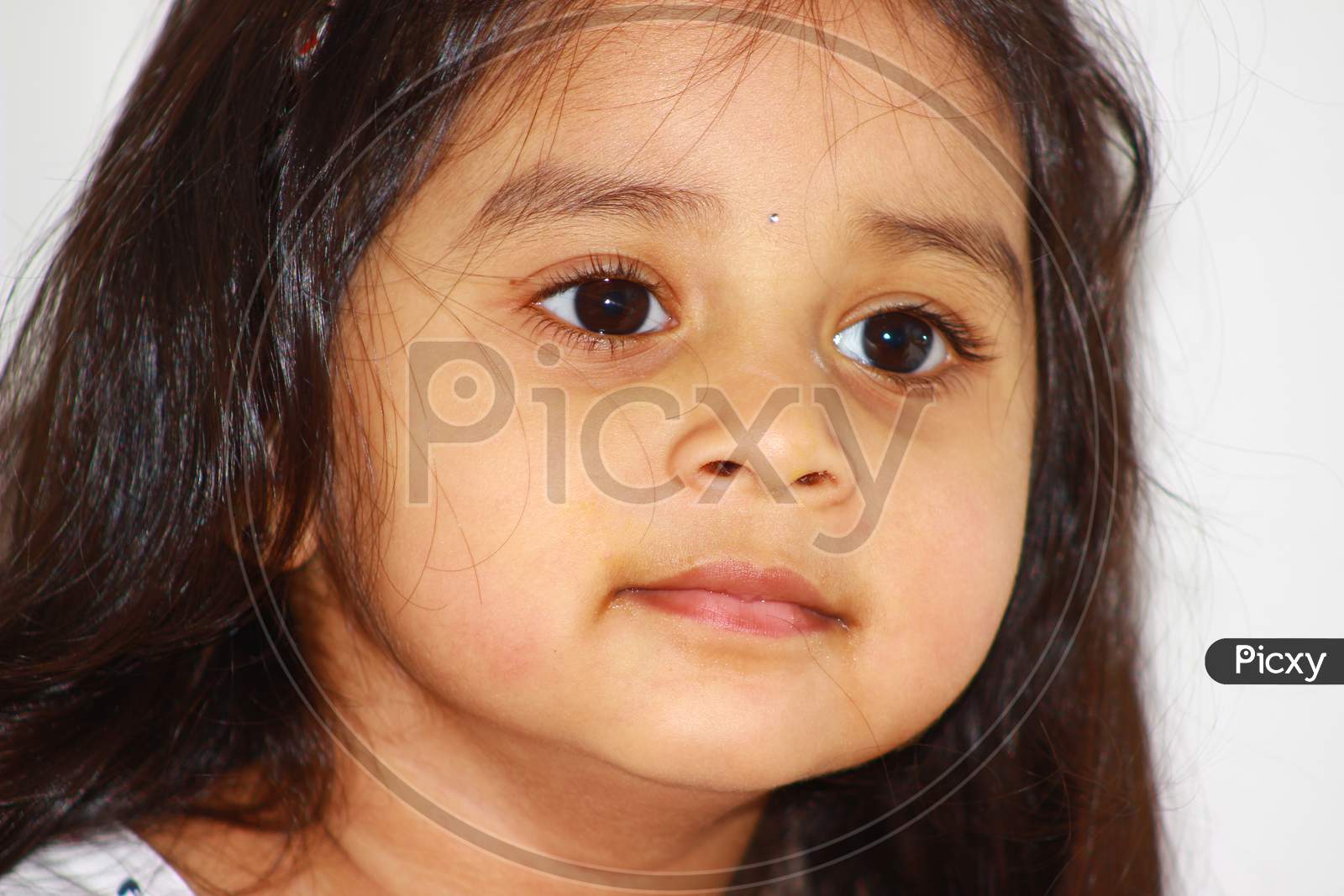 closeup expressions of cute toddler