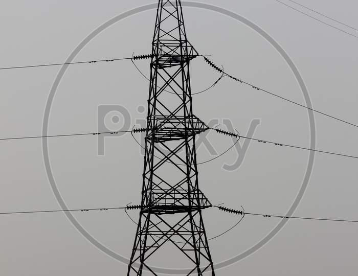 Electric Towers in a Substation