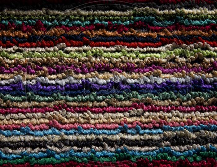 Close up shot of a Colourful Cloth