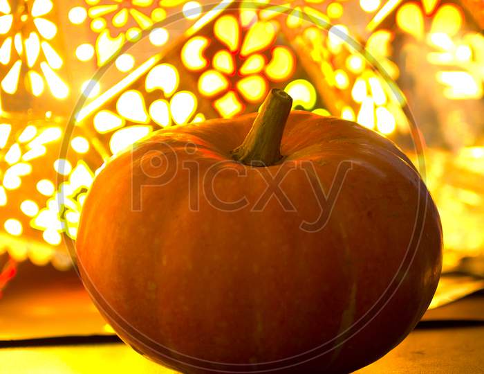 Close up shot of a Pumpkin