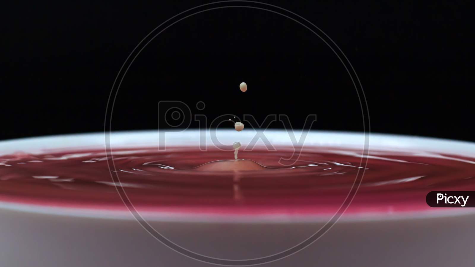 Water Drop And Splash Moment