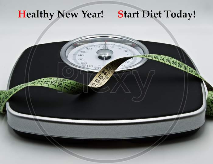 Healty new year, start diet today.
