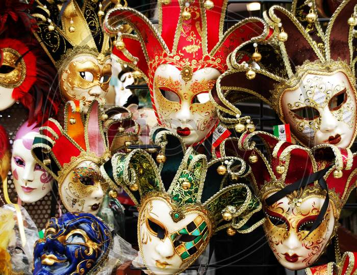 Venetian carnival masks. Italy