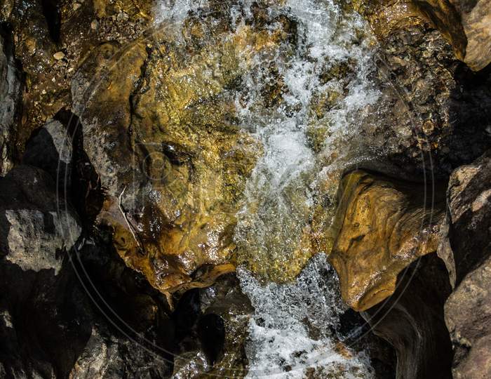Seven sisters waterfalls near the town of Cherrapunjee in Meghalaya, North-East India.