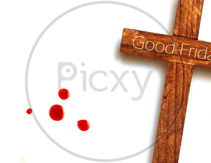 Happy Good Friday Greetings with christian pendant